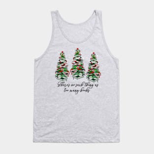 Christmas Book Trees, Book Quote, Librarian, Book Lovers, Love Reading Tank Top